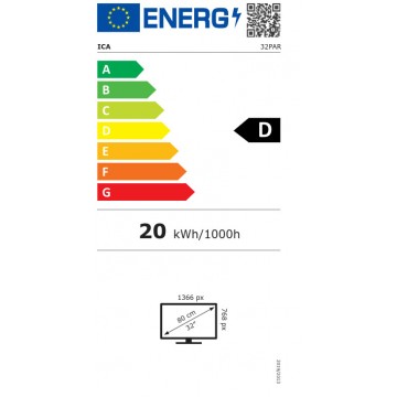 Ica Smart Τηλεόραση 32" HD Ready LED 32PAR (2023)